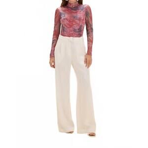 NEW PATBO twist long sleeve bodysuit in pink